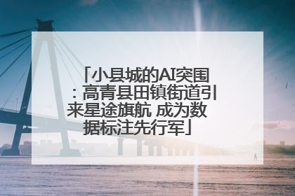 小县城的AI突围：高青县田镇街道引来星途旗航 成为数据标注先行军