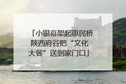 小银幕架起惠民桥 陕西府谷把“文化大餐”送到家门口