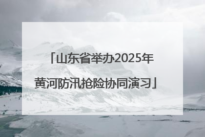 山东省举办2025年黄河防汛抢险协同演习