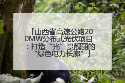 山西省高速公路200MW分布式光伏项目：打造“光”景靓丽的“绿色电力长廊”