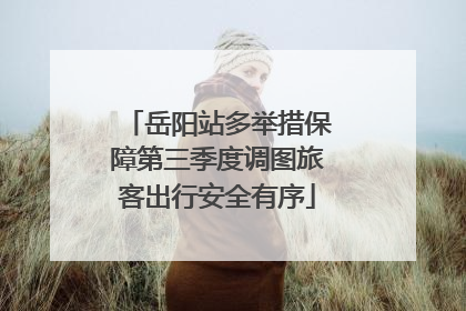岳阳站多举措保障第三季度调图旅客出行安全有序