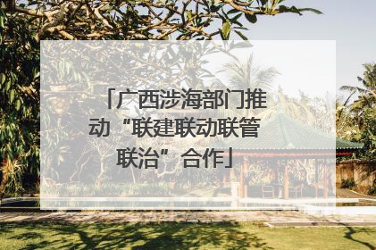广西涉海部门推动“联建联动联管联治”合作