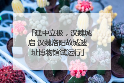 建中立极，汉魏城启 汉魏洛阳故城遗址博物馆试运行