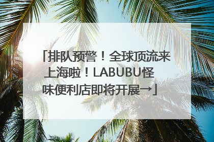 排队预警！全球顶流来上海啦！LABUBU怪味便利店即将开展→