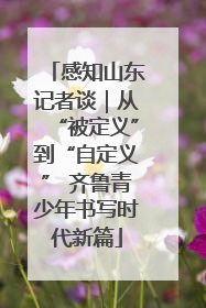 感知山东记者谈｜从“被定义”到“自定义” 齐鲁青少年书写时代新篇