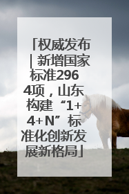 权威发布｜新增国家标准2964项，山东构建“1+4+N”标准化创新发展新格局