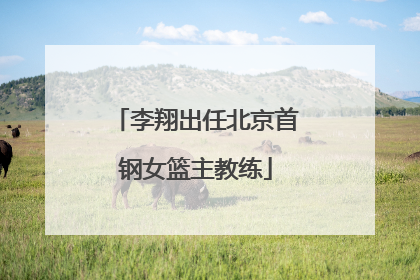 李翔出任北京首钢女篮主教练