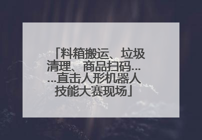 料箱搬运、垃圾清理、商品扫码……直击人形机器人技能大赛现场