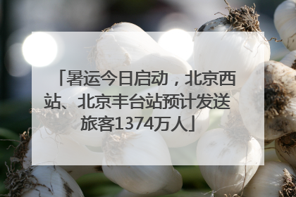 暑运今日启动，北京西站、北京丰台站预计发送旅客1374万人