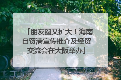 朋友圈又扩大！海南自贸港宣传推介及经贸交流会在大阪举办