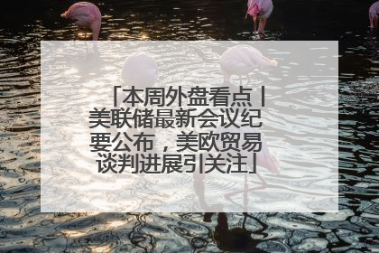 本周外盘看点丨美联储最新会议纪要公布，美欧贸易谈判进展引关注