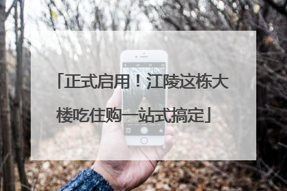 正式启用！江陵这栋大楼吃住购一站式搞定