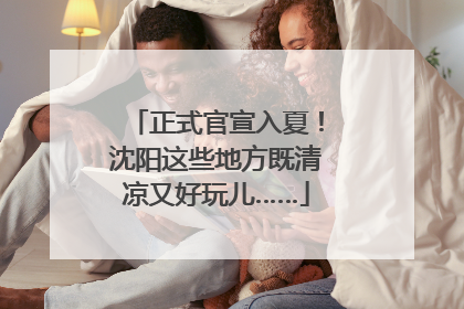 正式官宣入夏！沈阳这些地方既清凉又好玩儿……