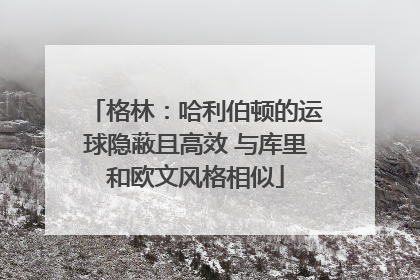格林：哈利伯顿的运球隐蔽且高效 与库里和欧文风格相似