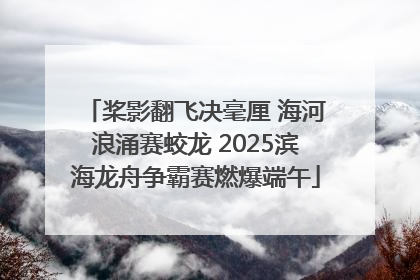 桨影翻飞决毫厘 海河浪涌赛蛟龙 2025滨海龙舟争霸赛燃爆端午