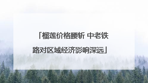 榴莲价格腰斩 中老铁路对区域经济影响深远
