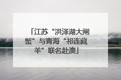 江苏“洪泽湖大闸蟹”与青海“祁连藏羊”联名赴澳