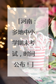河南：多地中小学期末考试，时间公布！