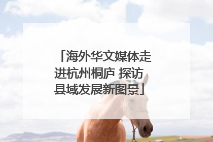 海外华文媒体走进杭州桐庐 探访县域发展新图景