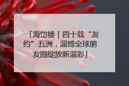 海岱楼｜四十载“友约”五洲，淄博全球朋友圈绽放新淄彩