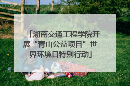 湖南交通工程学院开展“青山公益项目”世界环境日特别行动