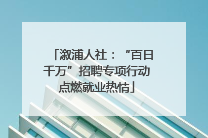 溆浦人社：“百日千万”招聘专项行动点燃就业热情