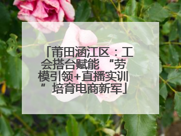 莆田涵江区：工会搭台赋能 “劳模引领+直播实训”培育电商新军