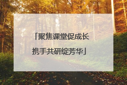 聚焦课堂促成长 携手共研绽芳华