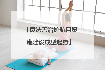 良法善治护航自贸港建设成型起势