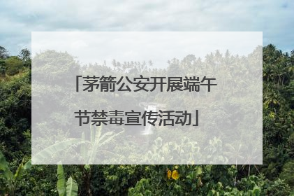 茅箭公安开展端午节禁毒宣传活动
