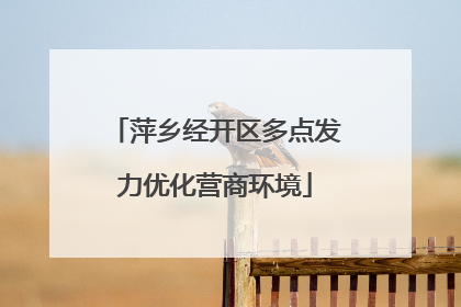 萍乡经开区多点发力优化营商环境
