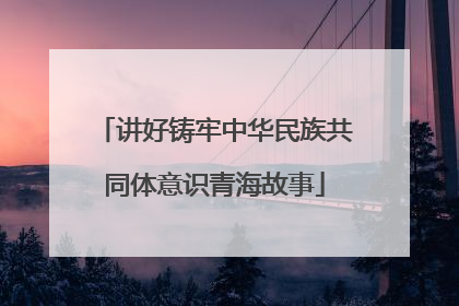 讲好铸牢中华民族共同体意识青海故事
