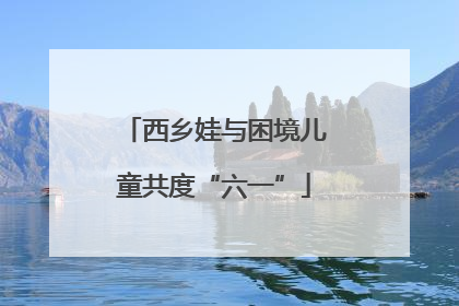 西乡娃与困境儿童共度“六一”