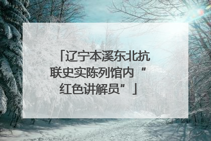 辽宁本溪东北抗联史实陈列馆内“红色讲解员”