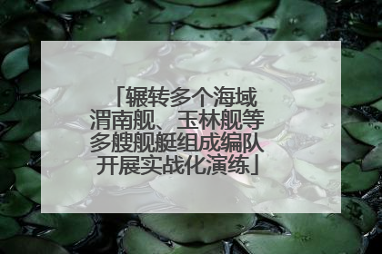 辗转多个海域 渭南舰、玉林舰等多艘舰艇组成编队开展实战化演练