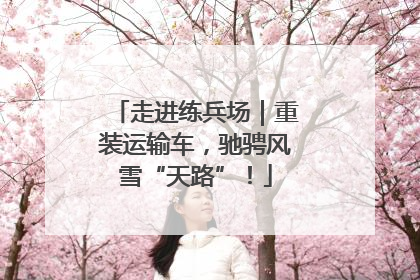 走进练兵场｜重装运输车，驰骋风雪“天路”！