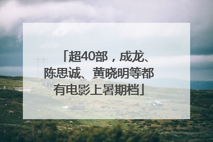 超40部，成龙、陈思诚、黄晓明等都有电影上暑期档