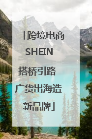 跨境电商SHEIN搭桥引路 广货出海造新品牌