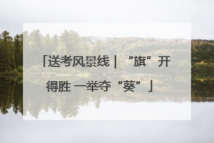 送考风景线｜“旗”开得胜 一举夺“葵”