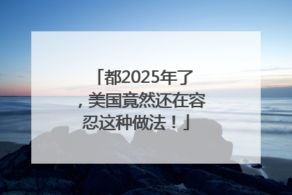 都2025年了，美国竟然还在容忍这种做法！