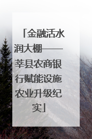 金融活水润大棚——莘县农商银行赋能设施农业升级纪实