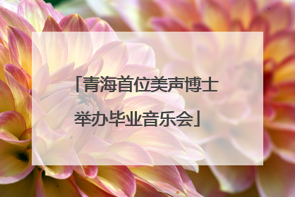 青海首位美声博士举办毕业音乐会