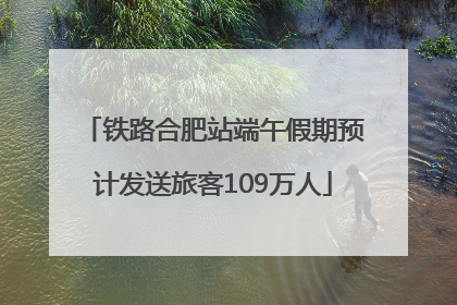 铁路合肥站端午假期预计发送旅客109万人