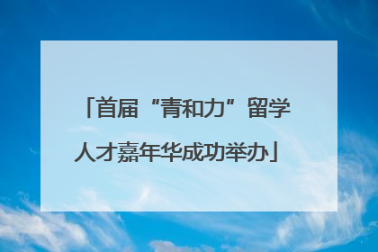 首届“青和力”留学人才嘉年华成功举办
