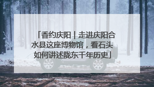 香约庆阳｜走进庆阳合水县这座博物馆，看石头如何讲述陇东千年历史