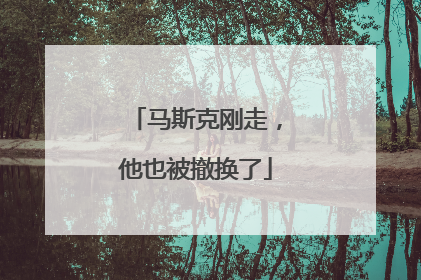 马斯克刚走，他也被撤换了
