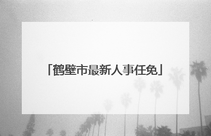 鹤壁市最新人事任免