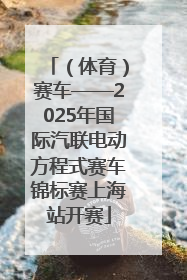 （体育）赛车——2025年国际汽联电动方程式赛车锦标赛上海站开赛