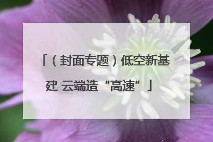 （封面专题）低空新基建 云端造“高速”