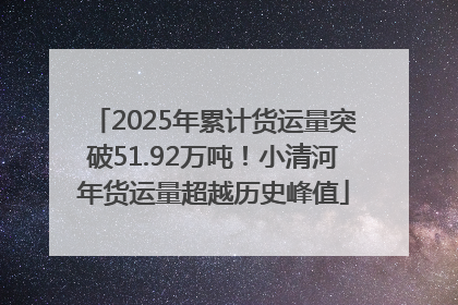 2025年累计货运量突破51.92万吨！小清河年货运量超越历史峰值